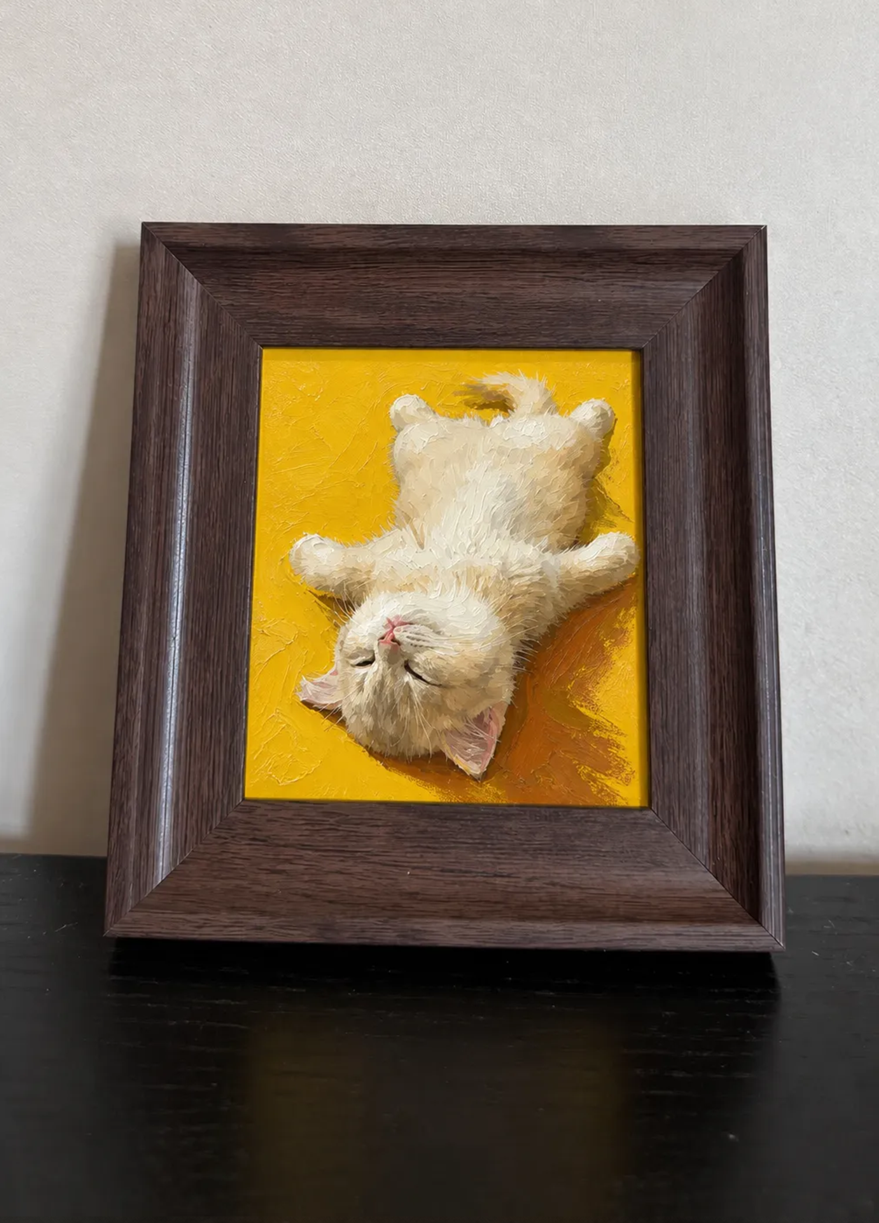 Custom hand-painted oil pet portrait artwork